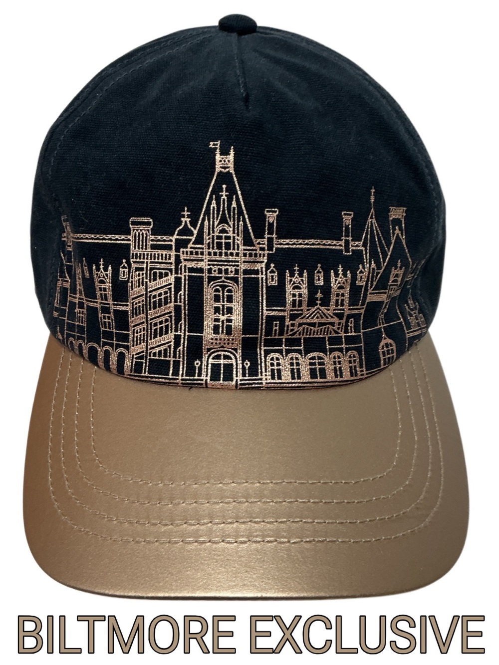 BILTMORE HOUSE Exclusive 2022 Black Hat Embroidery and Distinctive Back Snap